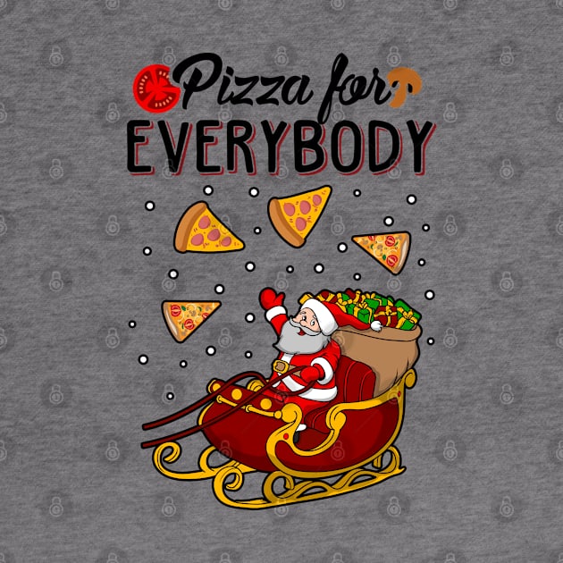 Pizza For Everybody Funny Christmas Sweater by KsuAnn